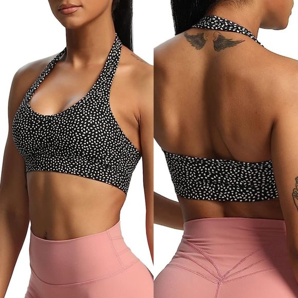 Buffbunny Collection Other - Aoxjox Halter Backless Sports Bra